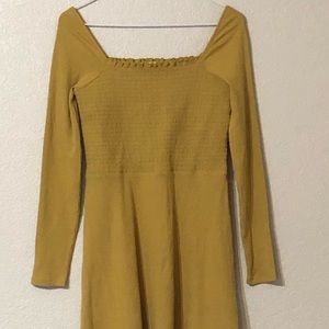 American Eagle SMOCKED SQUARE NECK DRESS